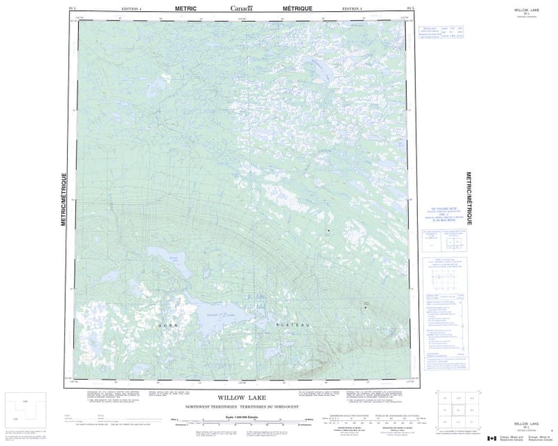 Willow Lake Topographic Map 85L – Overlander Sports
