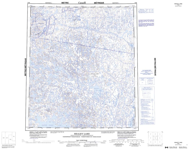 Healey Lake Topographical Map 76B – Overlander Sports